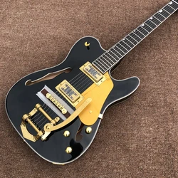 Hot Sale Electric Guitar,Rosewood Fingerboard,Gold Hardware,Jazz Hollow Body,Free Shipping