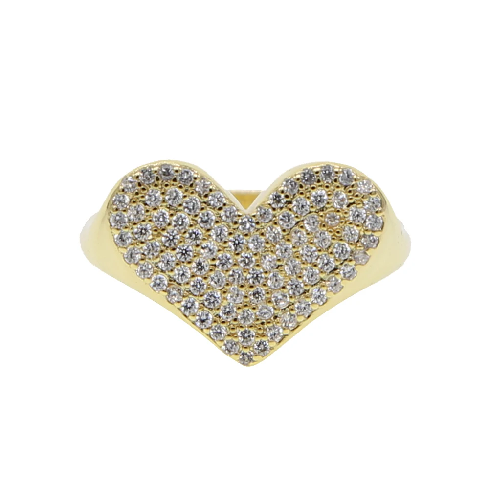 girlfriend gift Fashion Heart Shaped Crystal Ring Wedding Ring Female Engagement Ring Charm Jewelry 2019 Ring Party Gift