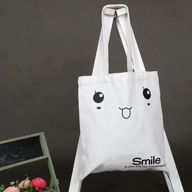 New Fashion Shopping Bags Durable Women Student Cotton Linen Single Shoulder Bag Shopping Tote Check Plaid Female Flax Canvas