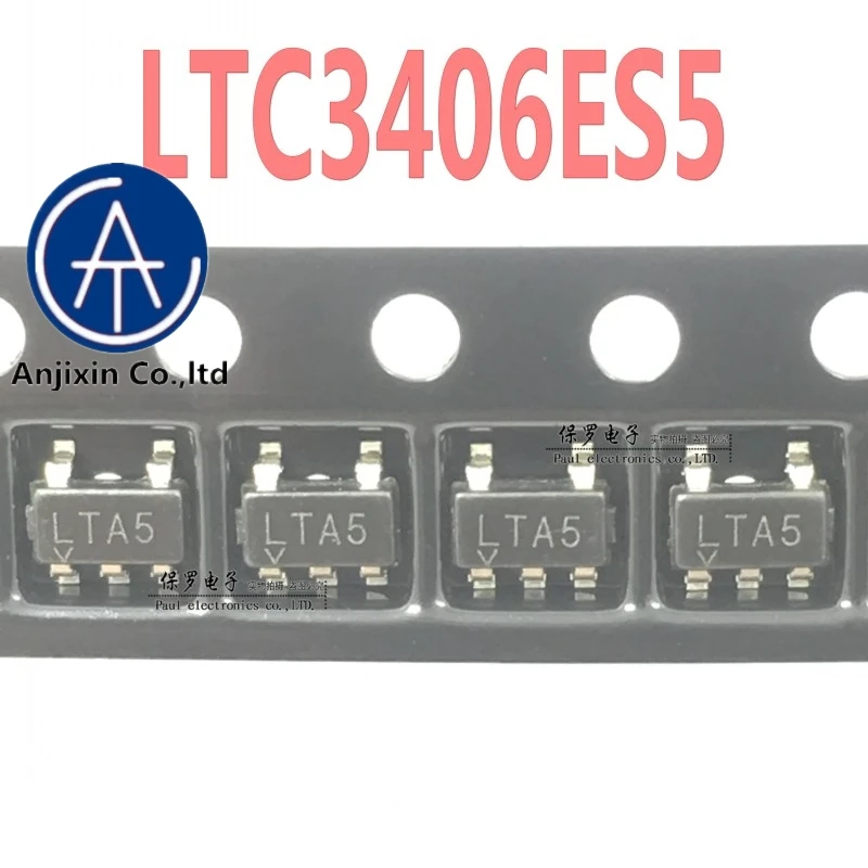 10pcs 100% orginal and new LTC3406ES5 silk screen LTA5 buck regulator IC ADJ adjustable 0.6A SOT23-5 in stock