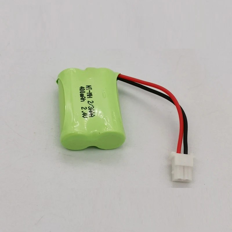 Akumulator 2.4v 2/3AAA 400mah telefon bezprzewodowy-ni-mh z 5264 2PIN awersem lub odwrotnym złączem 23AAA