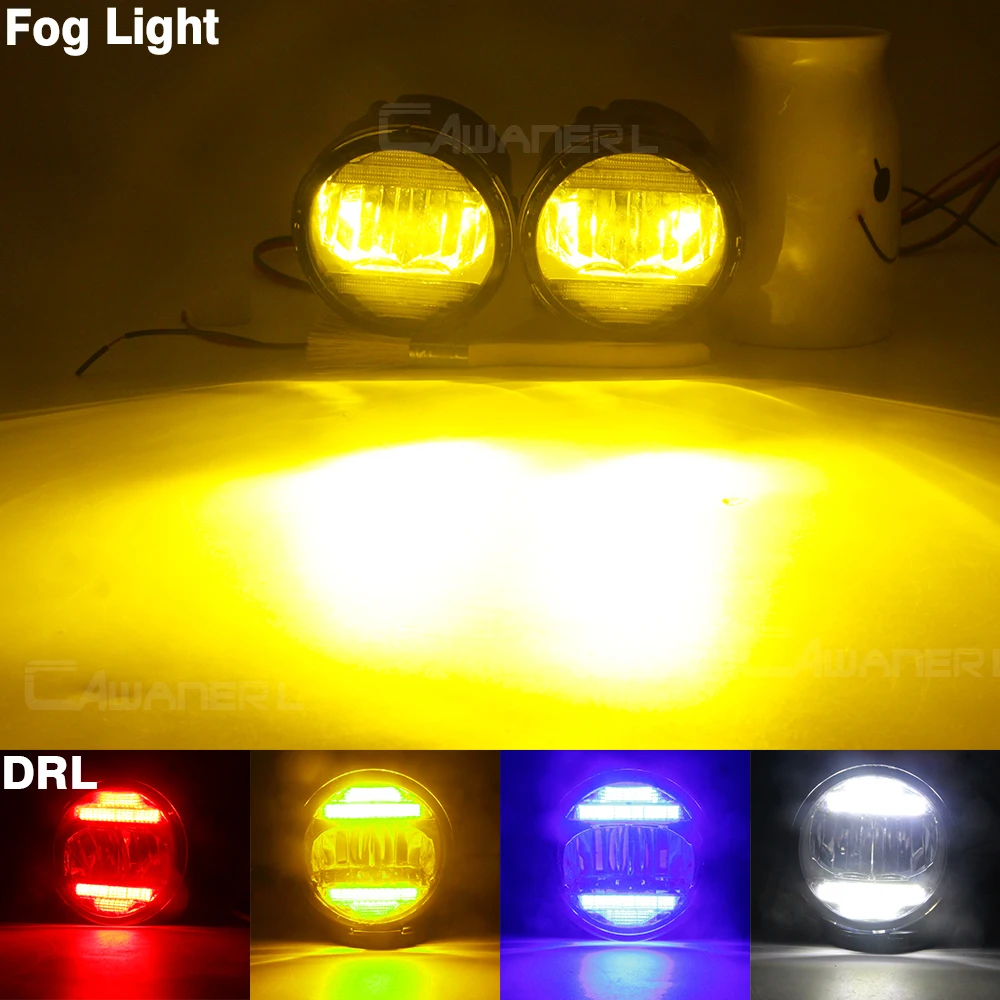 2in 1 zespół światła przeciwmgielnego światła do jazdy dziennej dla Nissan x-trail T31 2007-2013 przedni zderzak samochodowy LED światła przeciwmgielne DRL 30W H11 12V — zdjęcie 4