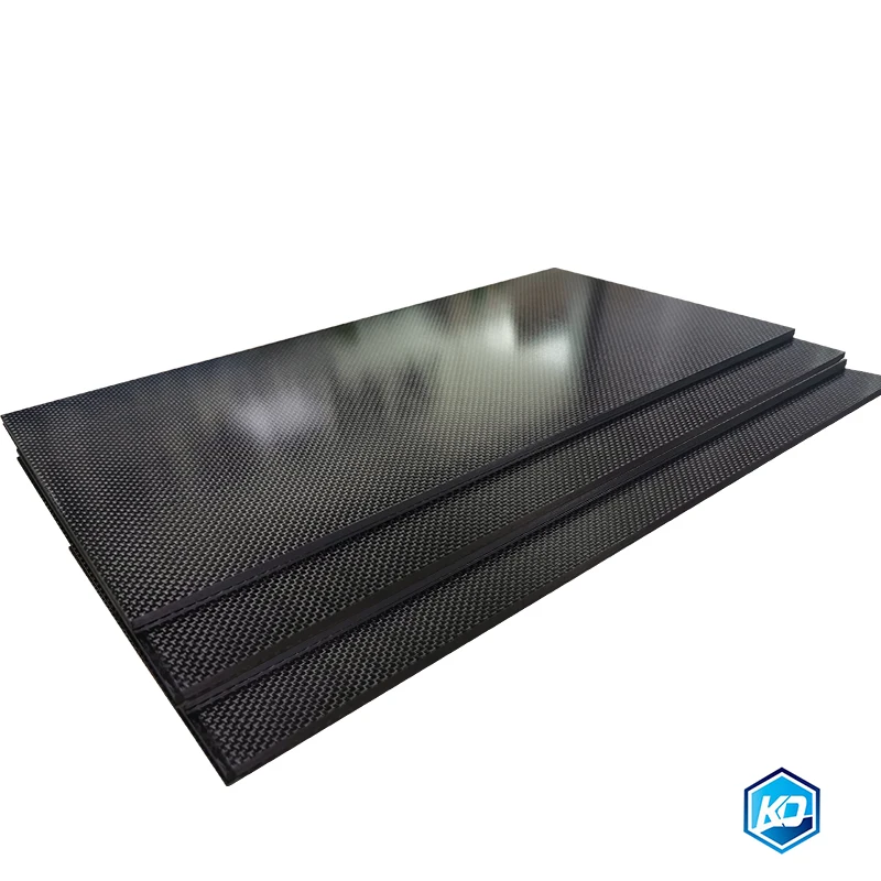 500x500mm Carbon Fiber Plate 0.25-2.5mm Thickness Real 3K Carbon Fiber Sheet For RC