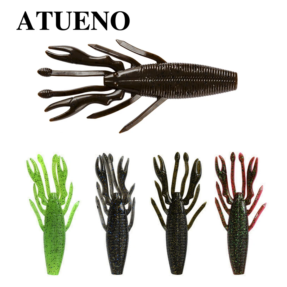 ATUENO Creature Baits Crazy Lures 6.5G 10G  Soft Lure Fishing Lures Shrimp Lobster Soft Plastic Lure Fishing Lures