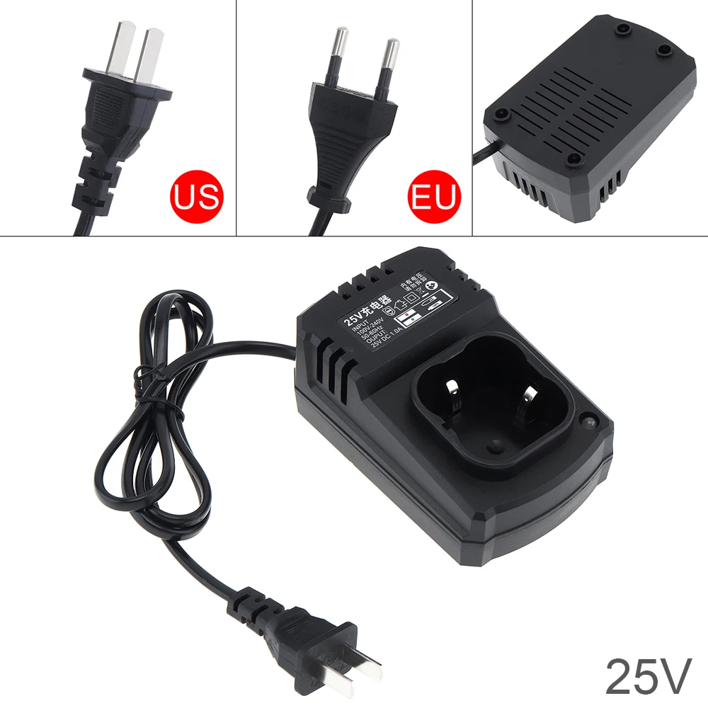 80cm DC 25V Lithium Battery Rechargeable Charger Support 100-240V Power Source for Lithium Electrical Drill / Screwdriver