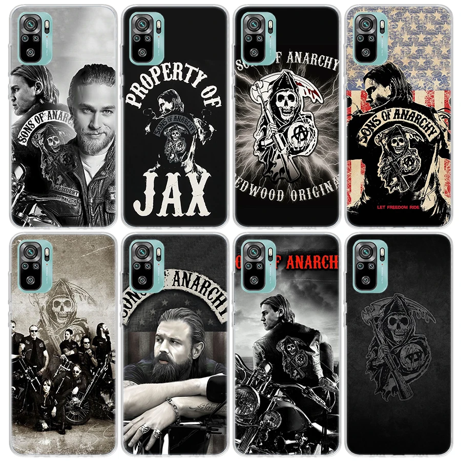 Sons Of Anarchy Eua Tv Phone Case For Xiaomi Redmi Note 13 12 11 10 11E Pro Plus 12S 11S 11T 10S 9 9S 8 8T 7 Soft TPU Back Cover