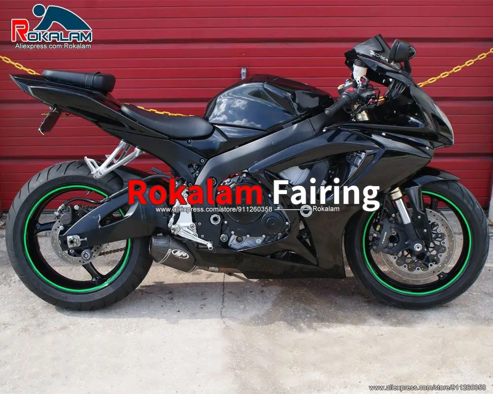 

Aftermarket Fairing For Suzuki GSXR600 GSXR750 2007 2006 K6 06 07 Black Motorcycle Body Kit (Injection Molding)