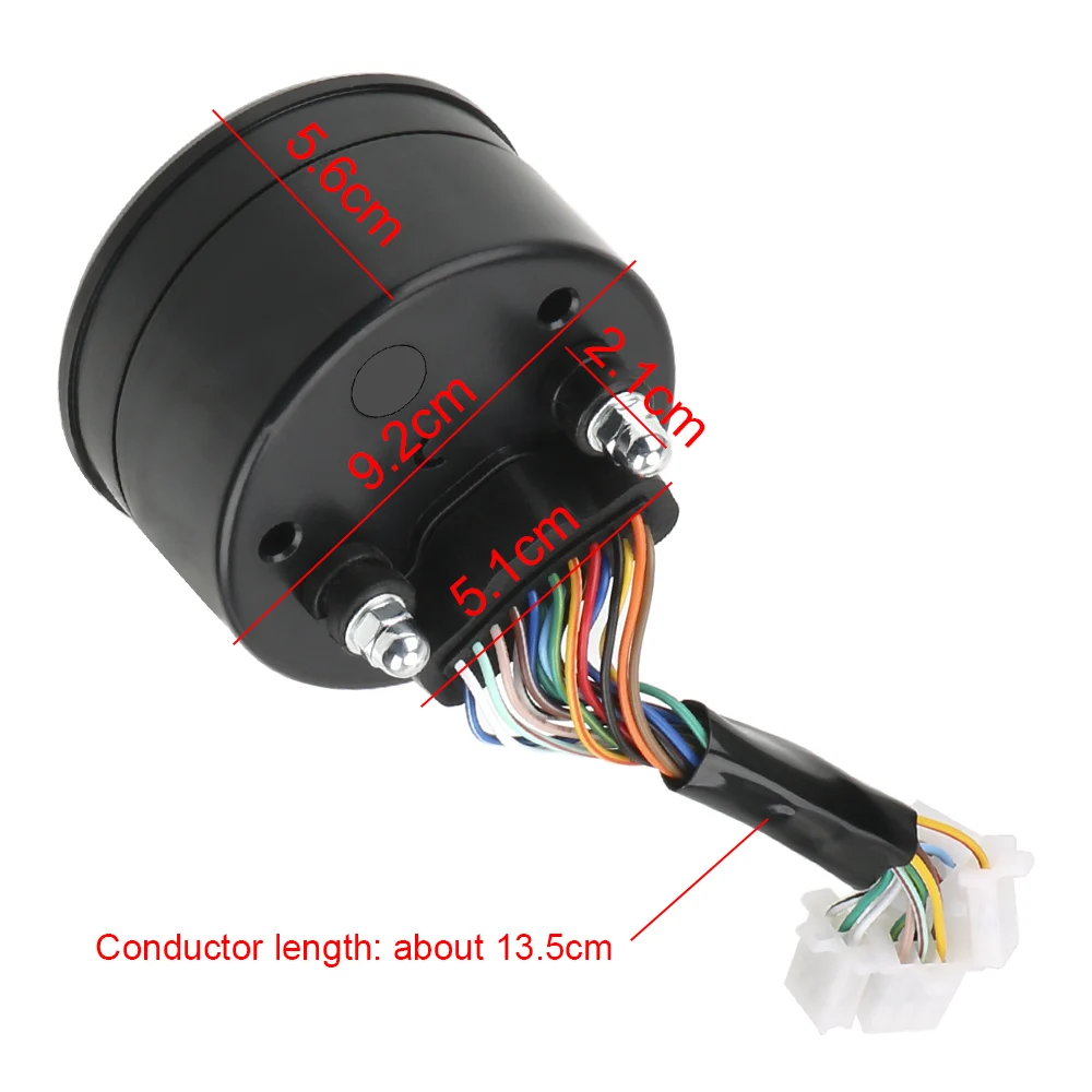 Wielofunkcyjny wskaźnik cyfrowy obrotomierz LED miernik paliwa noktowizor licznik kilometrów antyodblaskowy motocykl Panel prędkościomierz