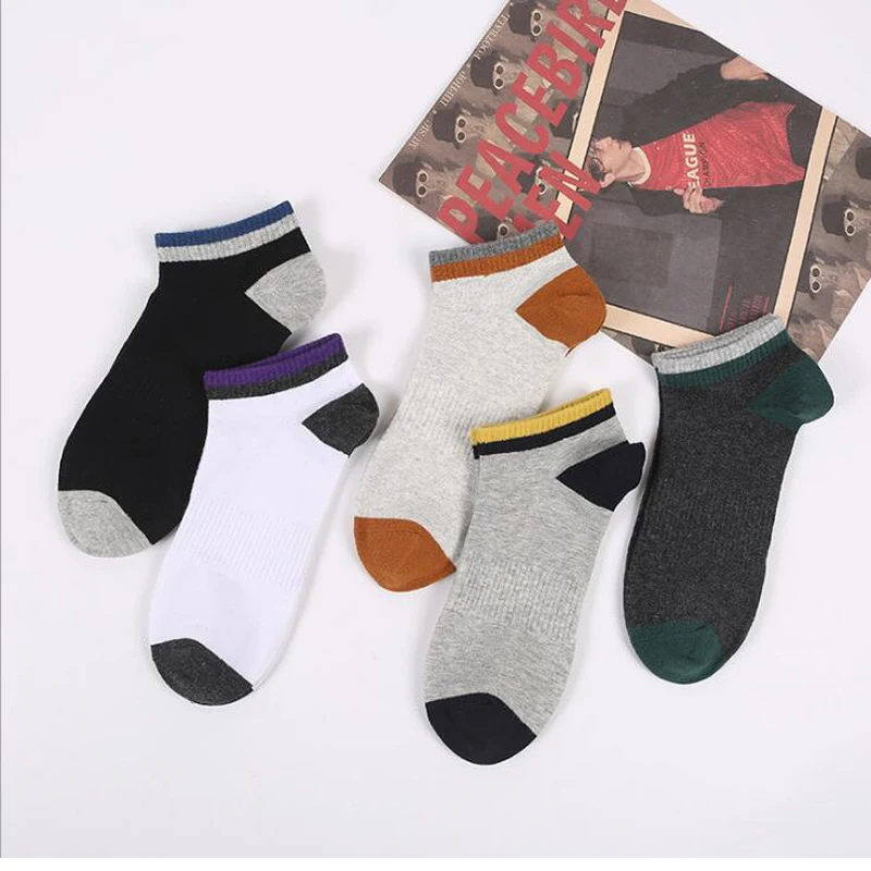 20 Pairs النساء الجوارب تنفس جوارب رياضية بلون قارب الجوارب مريحة القطن الكاحل الجوارب أبيض أسود السكري الجوارب