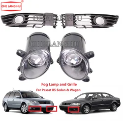 For VW Passat B5 W8 2001 2002 2003 2004 2005 Car-styling Front Fog Lights Fog Lamp without Bulbs And Grille