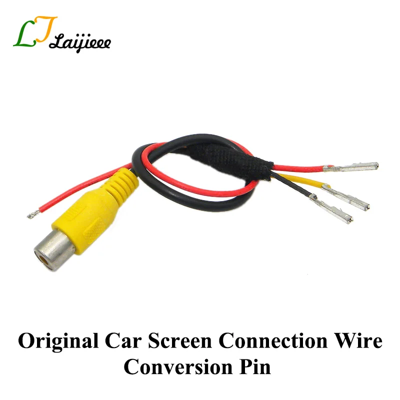 Original Car Screen Connection Wire Conversion Pin / For Car Camera Of Wired Or Wireless / RCA Interface Is Converted Into Pin