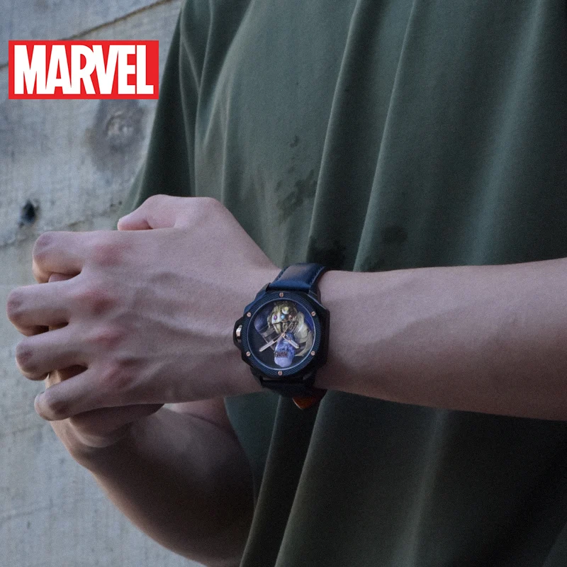 Marvel Avengers Thanos For Mens Watch Japan Quartz Wristwatch Coated Glass Waterproof Luminous Male Steel New Relogio Masculino