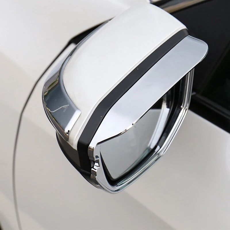 

ABS Chrome For Honda Civic 10th 2016 2017 Accessories Car Rearview Mirror Rain Eyebrow Cover Trim Sticker Car Styling 2Pcs