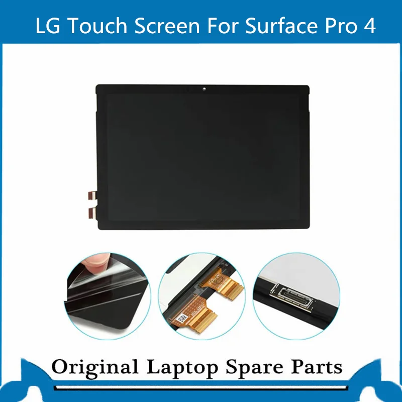 Original LCD  Touch Screen For Microsoft Surface Pro 4 (1742)  Display Digitizer Panel LP123WQ1(SP)(A2)  Adhesive Strip