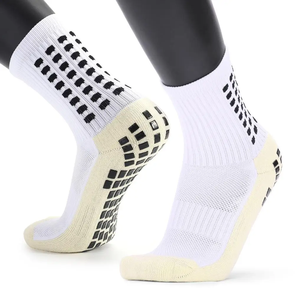 Chaussettes de sport antidérapantes pour hommes, chaussettes de Football, de basket-ball, avec fond en serviette épaisse