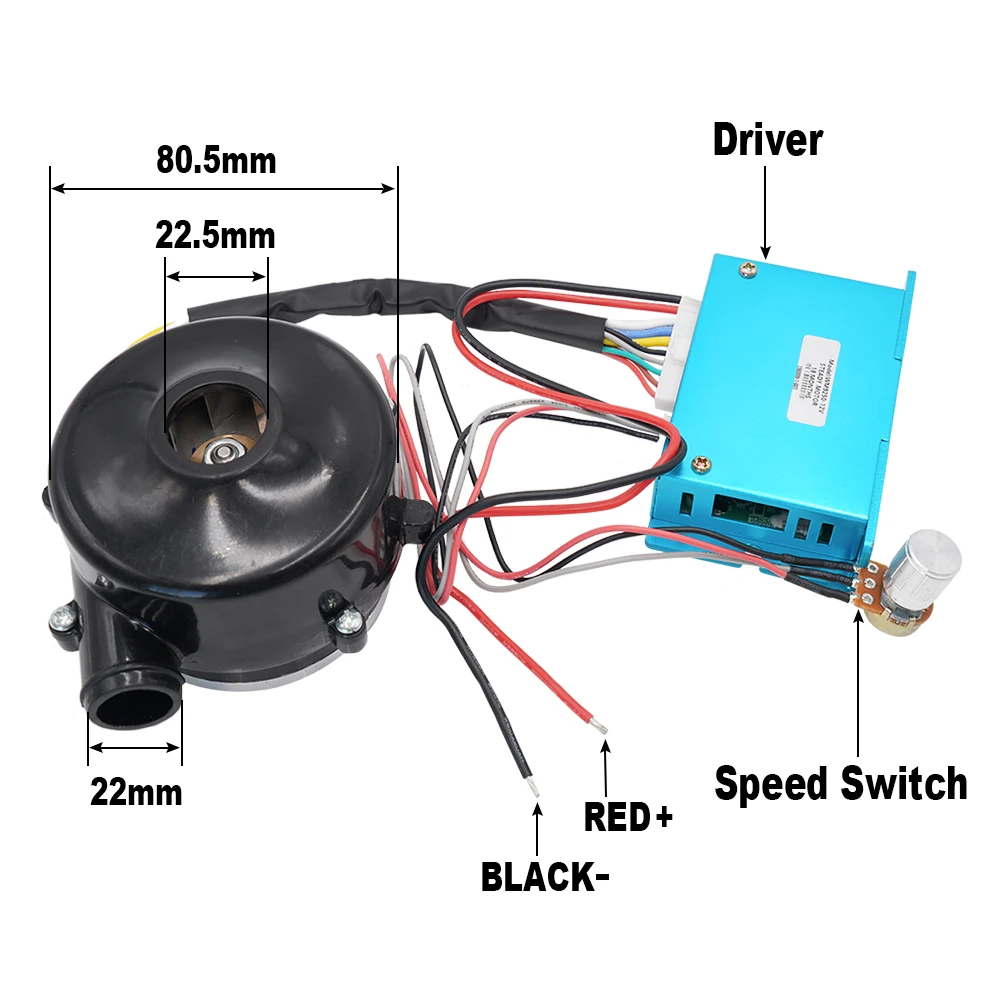 ventilator centrifugal blower DC 12V/24V/48V fan,air blower with suction to 9.5Kpa for air cushion machine, ventilator medical