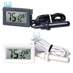 FY-12 Embedded Electronic Thermo-hygrometer Mini Home Digital Thermo-hygrometer 1 meter wire Embedded Poultry incubator etc