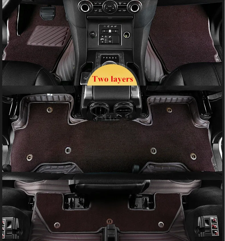 

High quality! Custom special car floor mats for Nissan Pathfinder R52 7 seats 2020-2013 durable waterproof double layers carpets