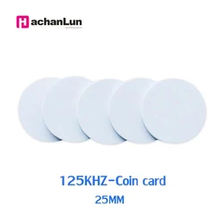 5/10pcs Rfid T5577 Blank Access Control Card 125khz Can Copy And Erase 25mm Round Electronic Label