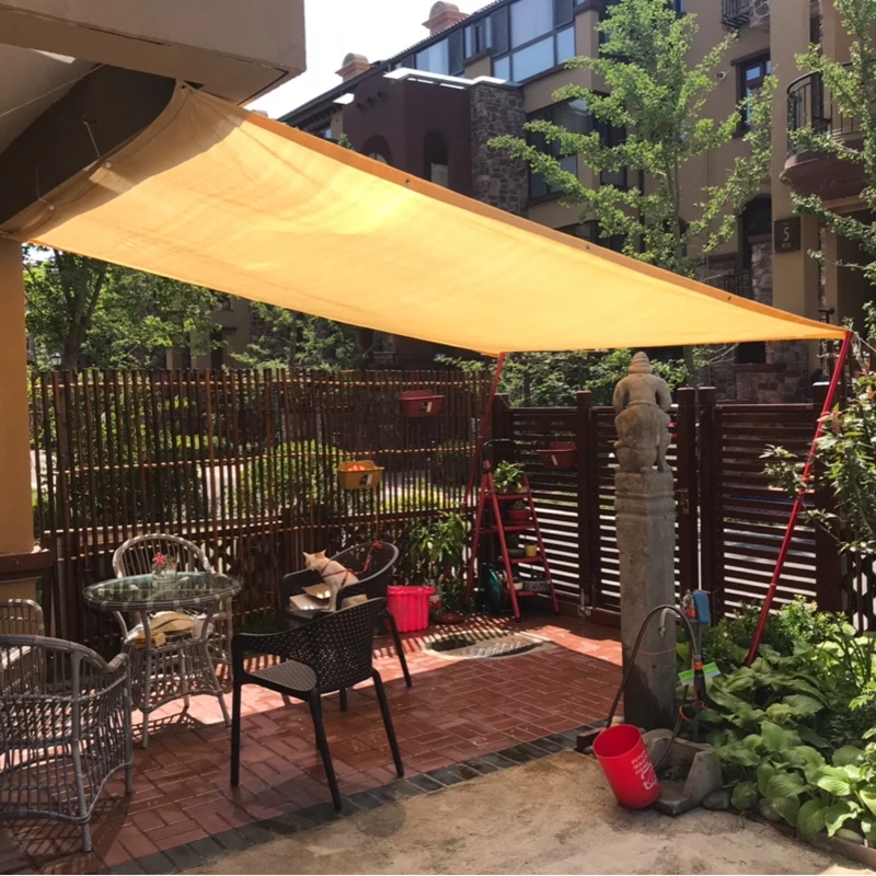 

Thick 96% Sun Shade Rate Sunshade Net Lightly Yellow Window Net Window Awning Shade Sail Awning Anti-UV Garden Yard Shade