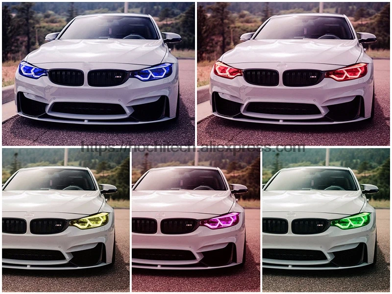 WIFI RGB Multi-color Concept M4 Iconic Style LED Angel Eye Kit for BMW 4 series F32 435i 428i 420d 420i 440i 430i 2013-18