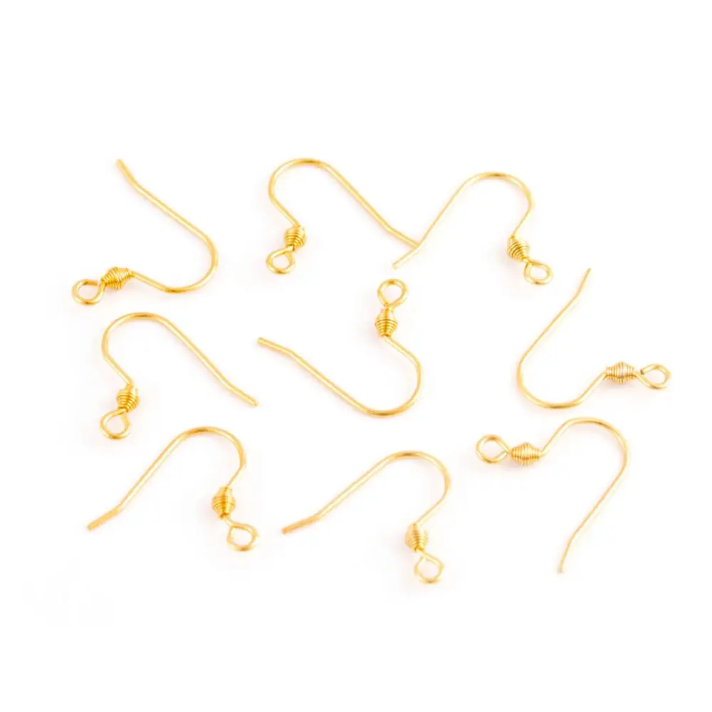 50pcs/lot Stainless Steel Rose Gold Silver Earrings Clasps Findings Fish Hook Earwire Jewelry For Jewelry Making Supplies DIY