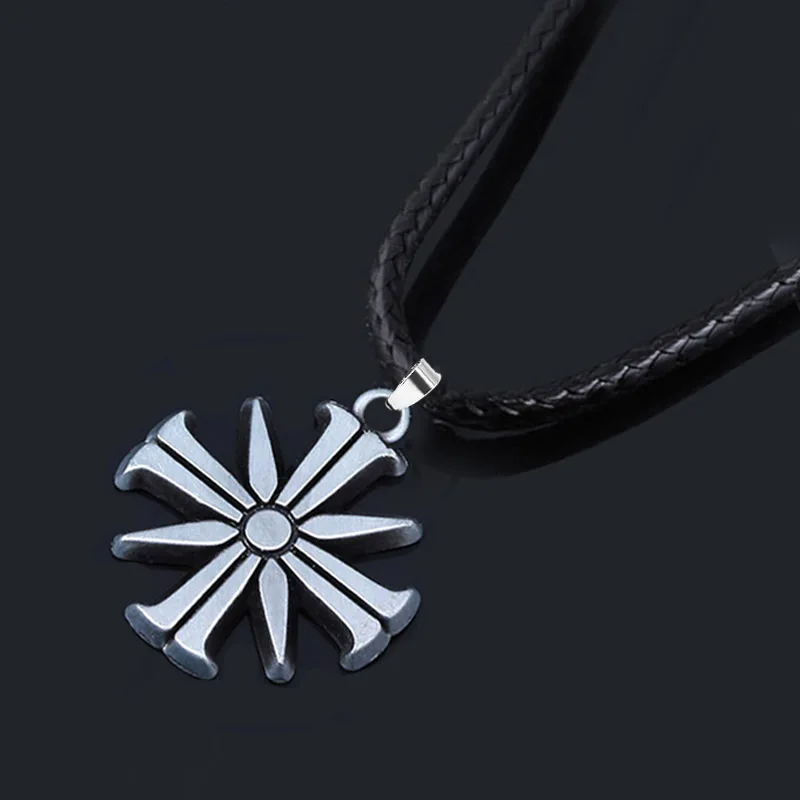 New PS4 Game Far Cry 5 Pendants Necklaces Ares 4 Eden\'s Gate Choker FARCRY 5 Cult Sunflower Logo Keyring For Men Game Fans Gift