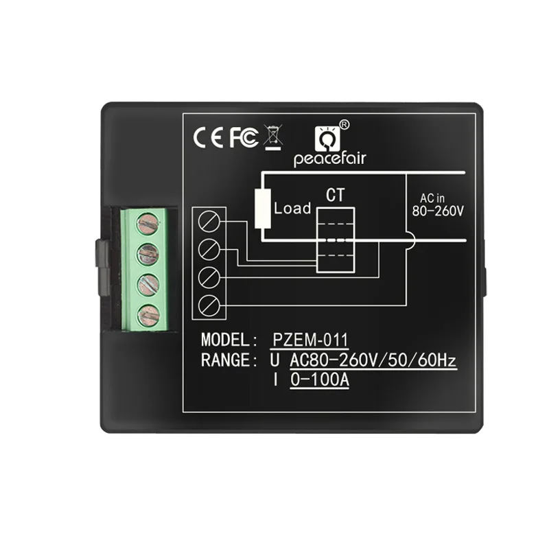 AC Digital Display Multifunctional Power Monitor Voltage And Current Meter Power And Energy Instrument