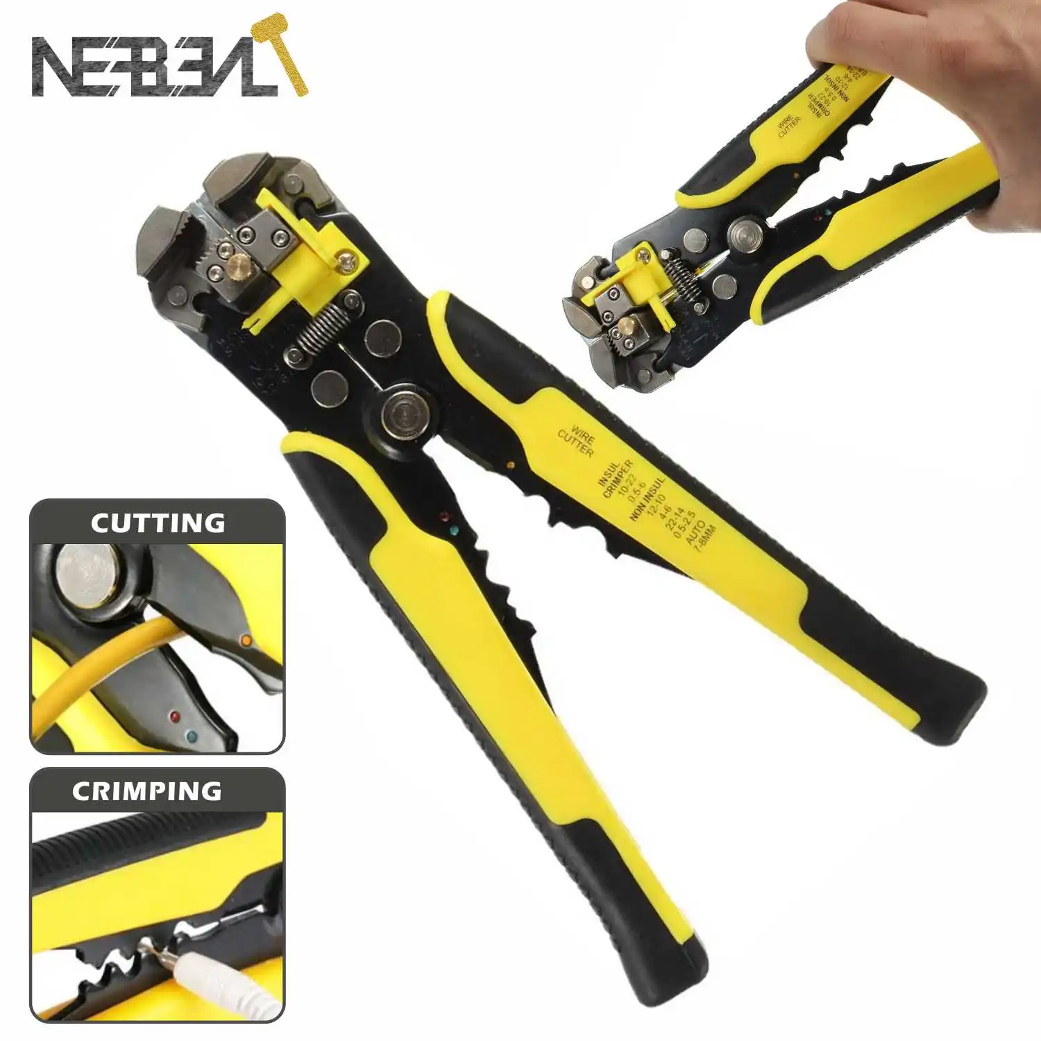 

Crimper Cable Cutter Automatic Wire Stripper Multifunctional Electrical Stripping Tools Crimping Pliers Terminal Hand Tools