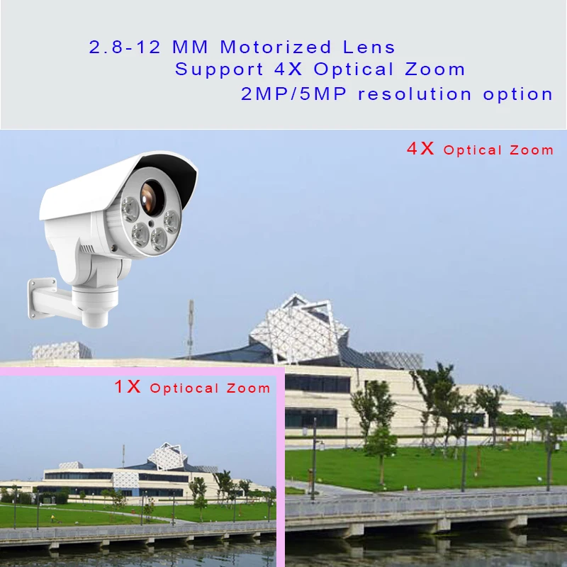 1080P Mini IP PTZ Camera outdoor supports Infrared onvif H.265 2.8-12mm Motorized Lens Speed Dome Camera for Security camera