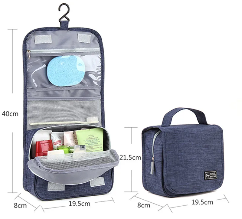 Large Men Women Hanging Cosmetic Bag Multifunction Travel Organizer Toiletry Wash Bag Make up Storage Pouch Folding Makeup Bag