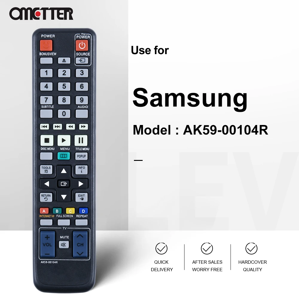 AK59-00104R Suitable for Samsung DVD Remote Control Blu Ray Player BD-C5500 BD-C7500 BD-C6900 BD-C5300 BD-5500C