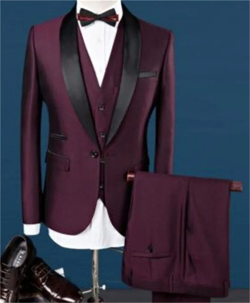 

2020 new men's wedding banquet business men's suit Suit Tuxedo Suit performance suit (jacket + pants + vest)