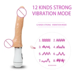 Squirting Dildo Vibrator 12 Mode Vibrating Penis Realistic Ejaculating Squirt Cock Sex Toys For Woman Masturbation Orgasm