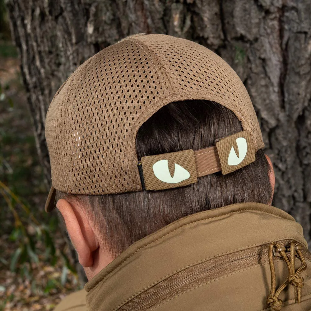 1 para Tactical Cat Eyes Patch Military Combat Glow In Dark Tag naszywka ubraniowa z klamra z pętlą na kask torba kurtka jednolita