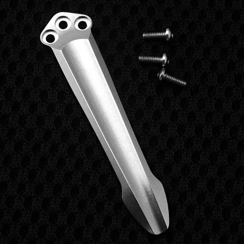 Titanium Alloy Pocket Back Clip for Emerson CQC Folding Knife , Waist Hunting Tool for Benchmade 551 Concealed Clamp