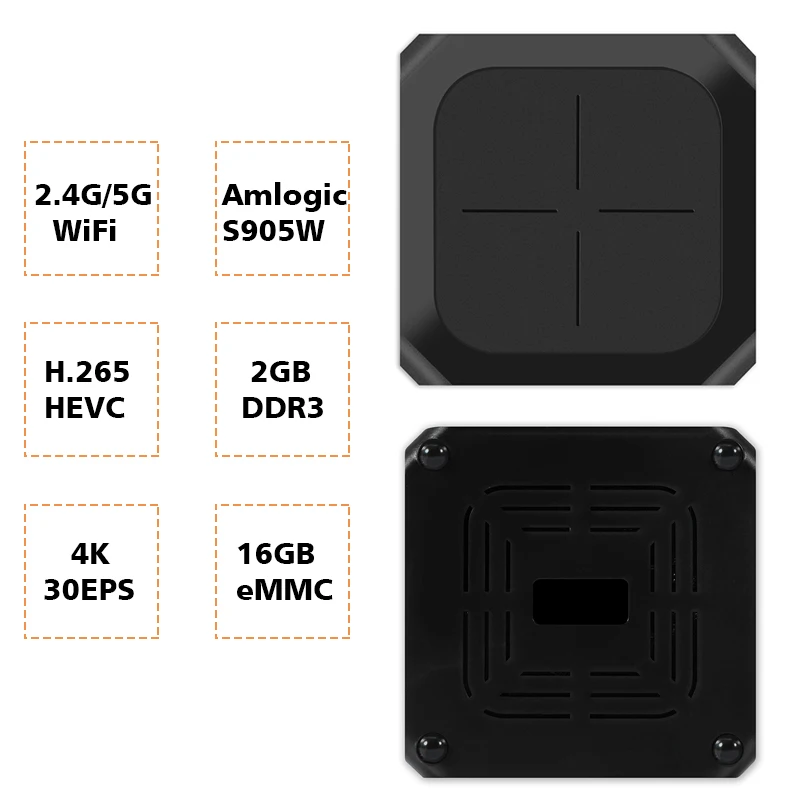 T96D Android 9.0 Smart TV Box Amlogic S905W 2GB16GB 4K TVBox Quad Core 2.4 & 5G Wifi 100M 1080P 1GB 8GB Set Top Box