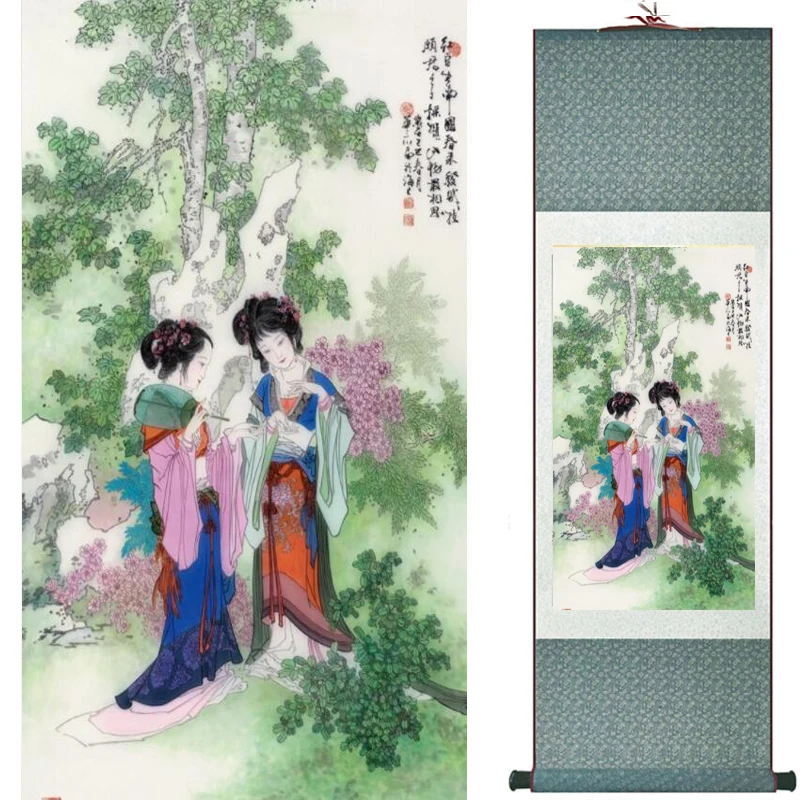 

Traditional Chinese art painting Silk scroll painting Chinese wash painting Chinese wash painting 201907300013