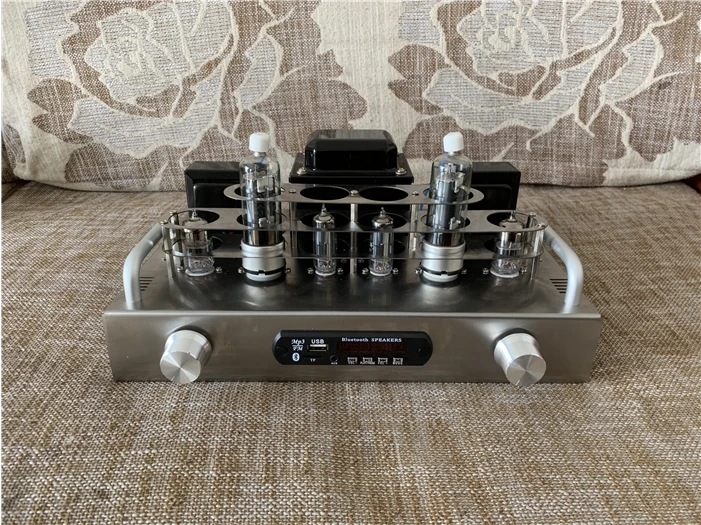 

NEW 6H2N 6P13P 6Z4 Spartan P1 luxury high-end tube 5.5W+5.5W tube amplifier DIY kit frequency response: 20hz-20khz with BT 5.0