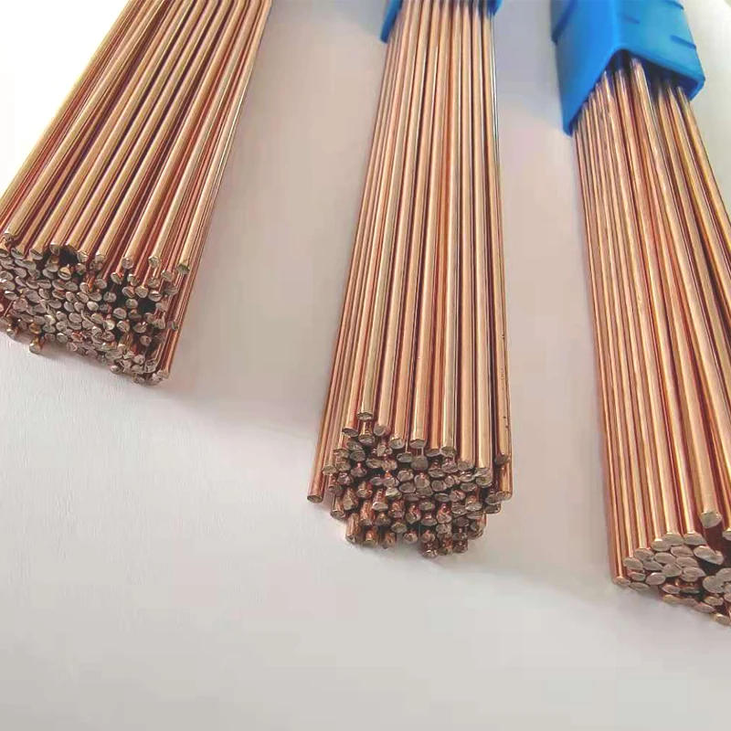1.0/2.0mm*500mm Phosphorus Copper Electrode Welding Rod Brass Welding Wire Bronze Electrode Soldering Rod No Need Solder Powder