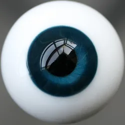 [wamami] 6mm 8mm 10mm 12mm 14mm 16mm 18mm 20mm 22mm 24mm Dark Blue Glass Eyes Eyeball BJD Doll Dollfie Reborn Making Crafts