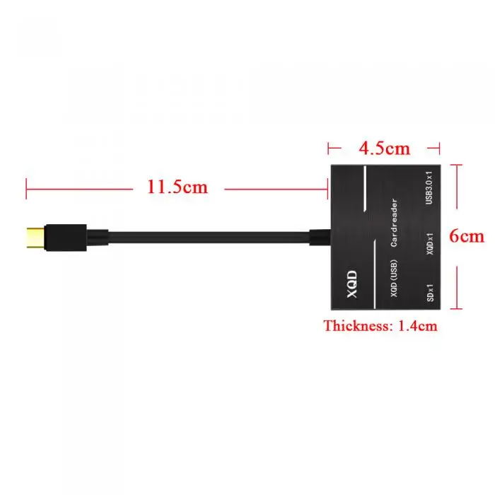 Tersedia USB 3.0 Tipe C USB Ke SD XQD Kabel Adaptor Pembaca Kartu Kamera USB 3.0/2.0 XQD ABS Portabel untuk Seri Sony G