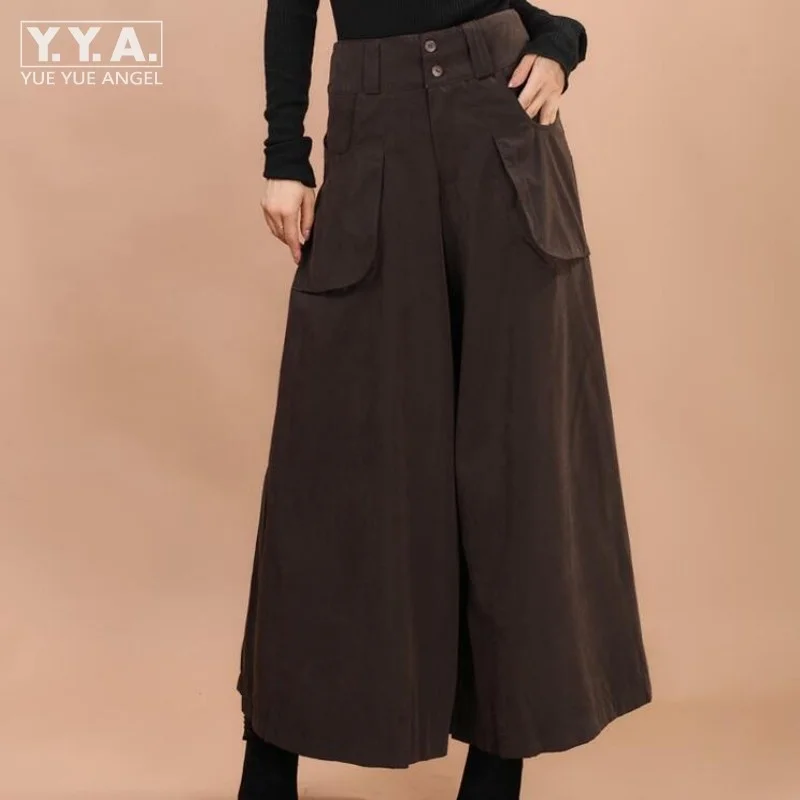 Military Women High-waisted Wide Leg Harem Pants Cotton Blend Loose Trousers Full Length Trouser Female Clothing Plus Size M-9XL