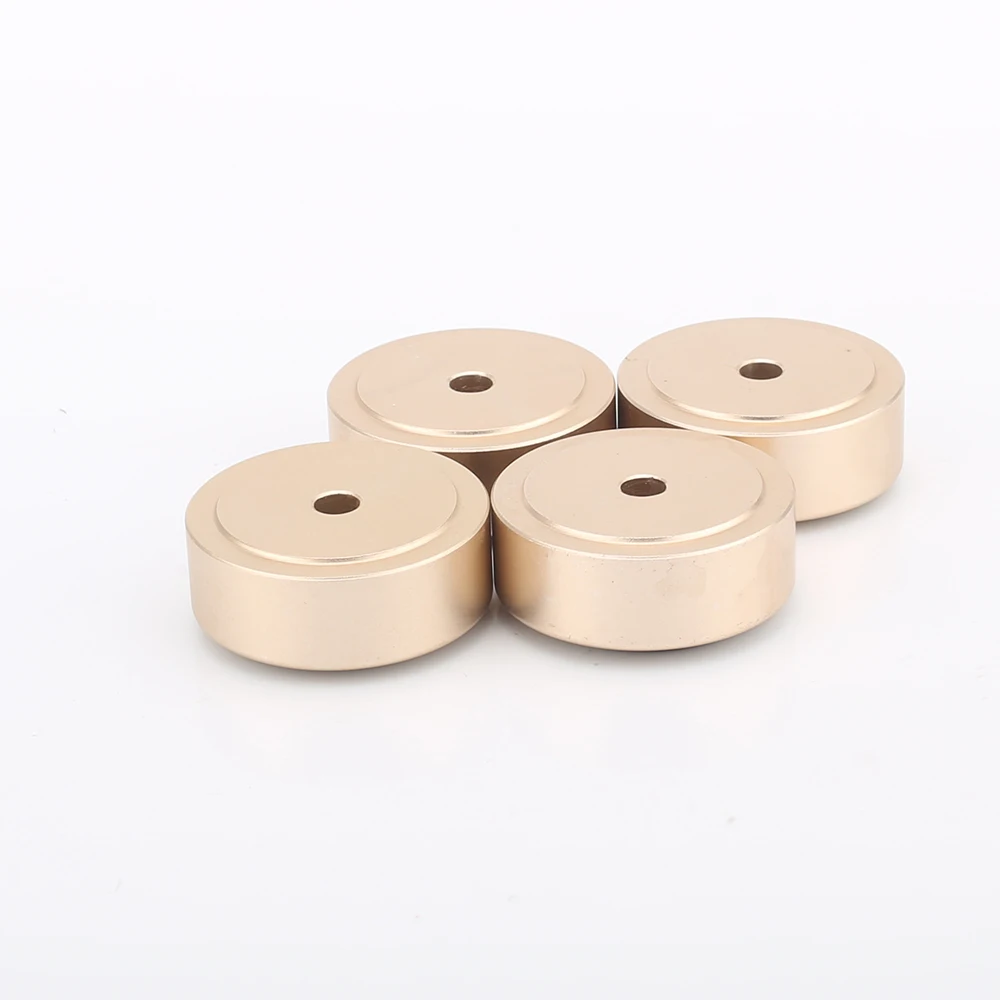 30mm*12mm Machined Full Aluminum Speaker AMP Isolation Foot Spike Floor Base Pad Stand Cone Damp For Hifi Audio CD Radio DAC 4PC