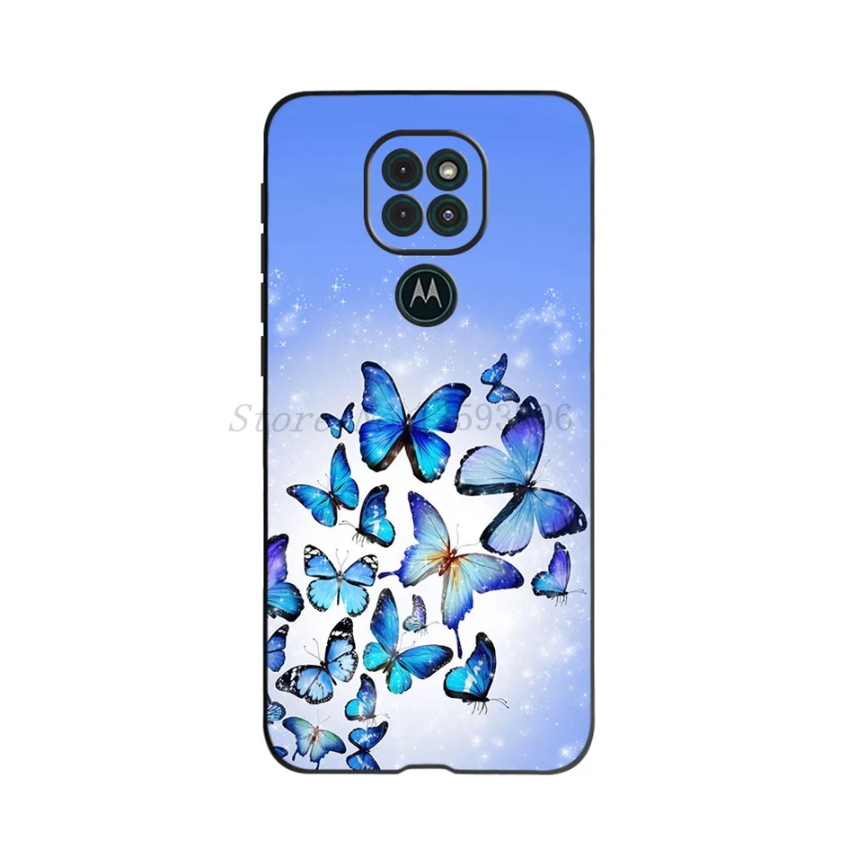 For Motorola Moto G9 Play Case Fashion Flower Printed Soft Silicon Phone Cover 6.5\
