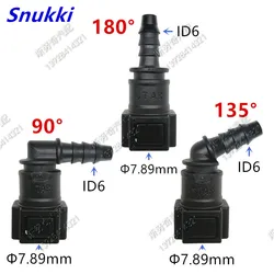 7.89mm 7.89 ID6 Fuel line quick connector 5/16 Fuel pipe joint plastic fittings female connector with double lock 2pcs a lot