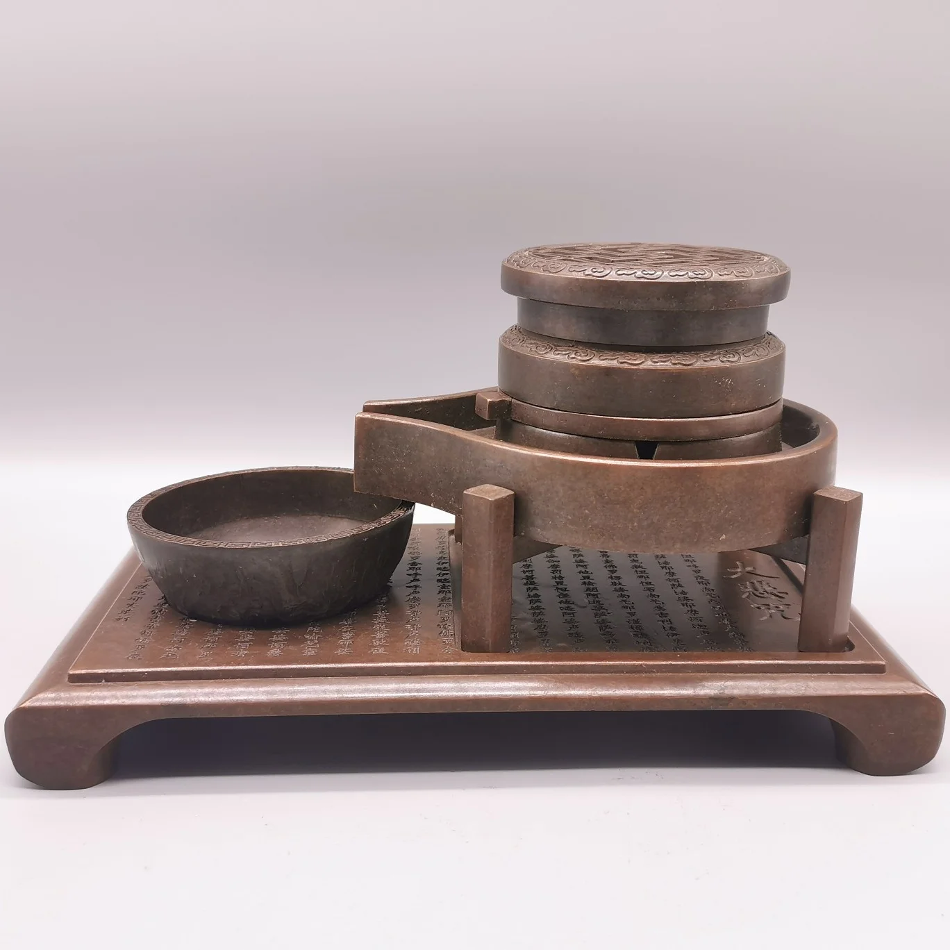 

Exquisite Antique Red Copper Luck Censer Home Decoration