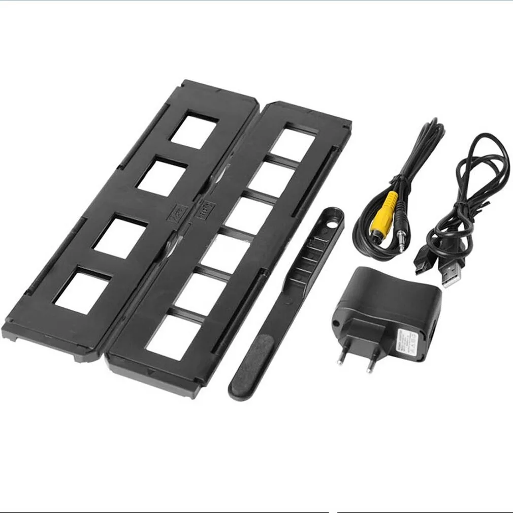 Protable Negative Film Scanner 35mm 135mm Slide Film Converter Photo Digital Image Viewer with 2.4" LCD Build-in Editing Softwar