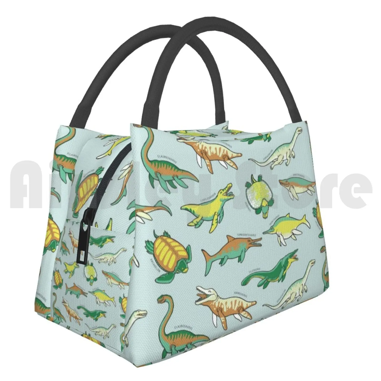 

Cooler Lunch Bag Picnic Bag Prehistoric Marine Reptiles Prehistoric Ocean Reptile Dinosaur Kronosaurus Geology