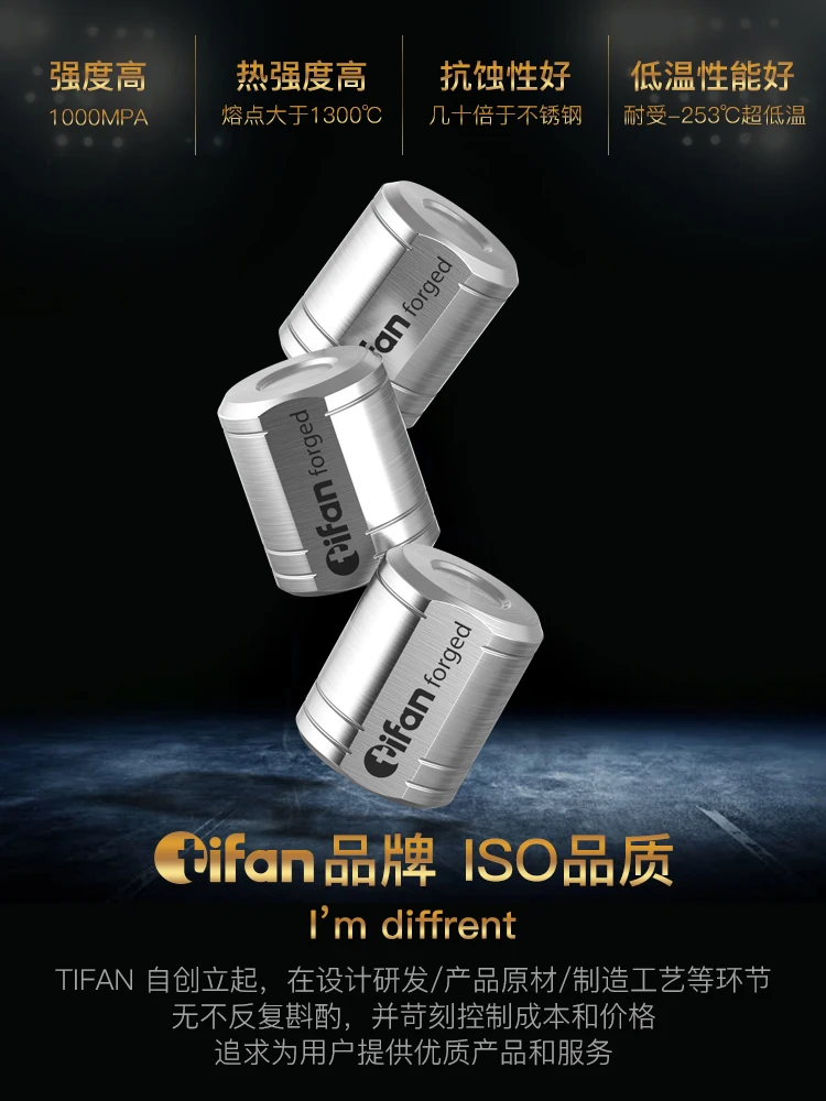 TIFAN Titanium Alloy Valve Cap Gray Warrior Opposite Side Lengthened Car Tire Valve Cap Valve Cap General Type